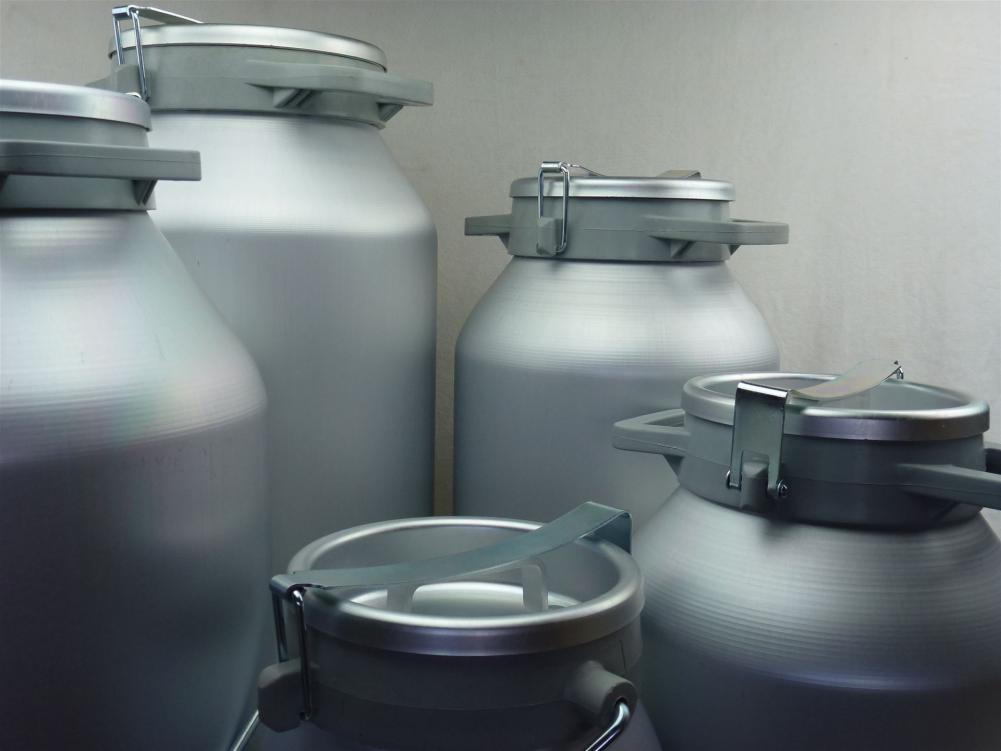 Aluminium Milchkannen auslaufsicher von 10 bis 50 Liter