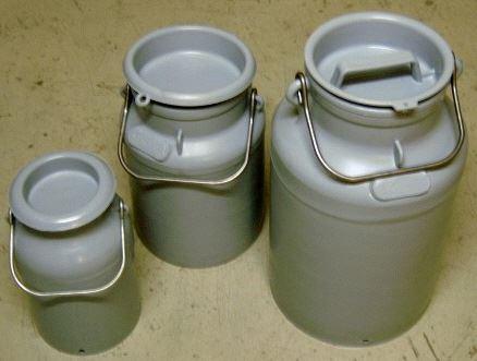 Kunststoff Milchkannen mit einem Fassungsvermögen von 5 bis 40 Liter